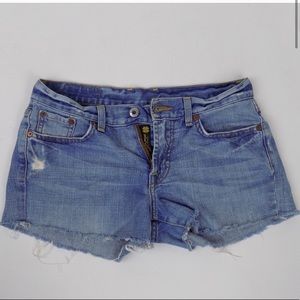 denim cutoff shorts